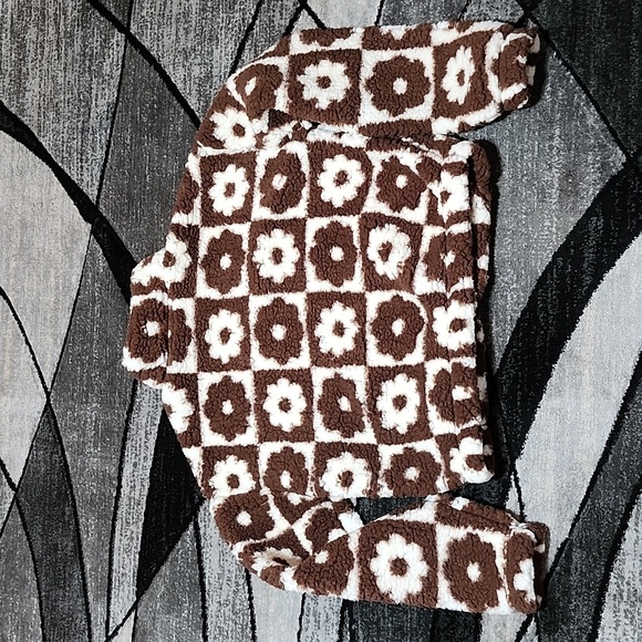 PACSUN CUSTOM PATTERN FULL-ZIP SHERPA JACKET - Picture 9 of 14